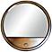 Kenroy Home Vino 28" Round Wooden Wall Mirror