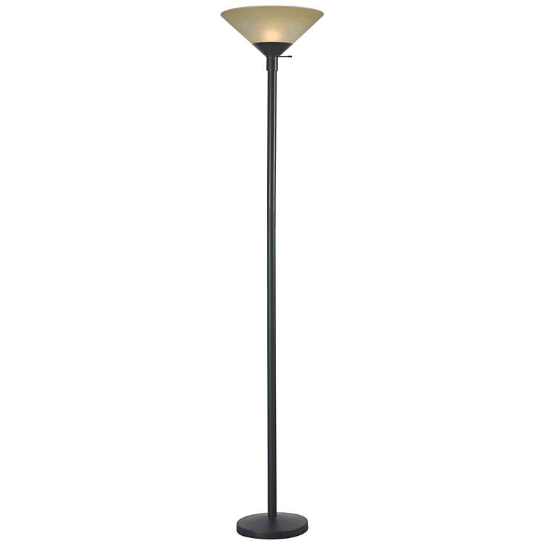 Image 1 Kenroy Home Wendell Oil Rubbed Bronze Torchiere Floor Lamp