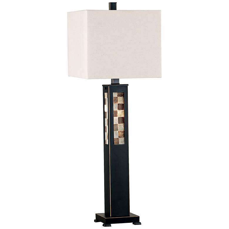 Image 1 Kenroy Home Window Pane Mother of Pearl Table Lamp