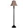 Kenroy Plymouth Marble and Bronze Floor Lamp
