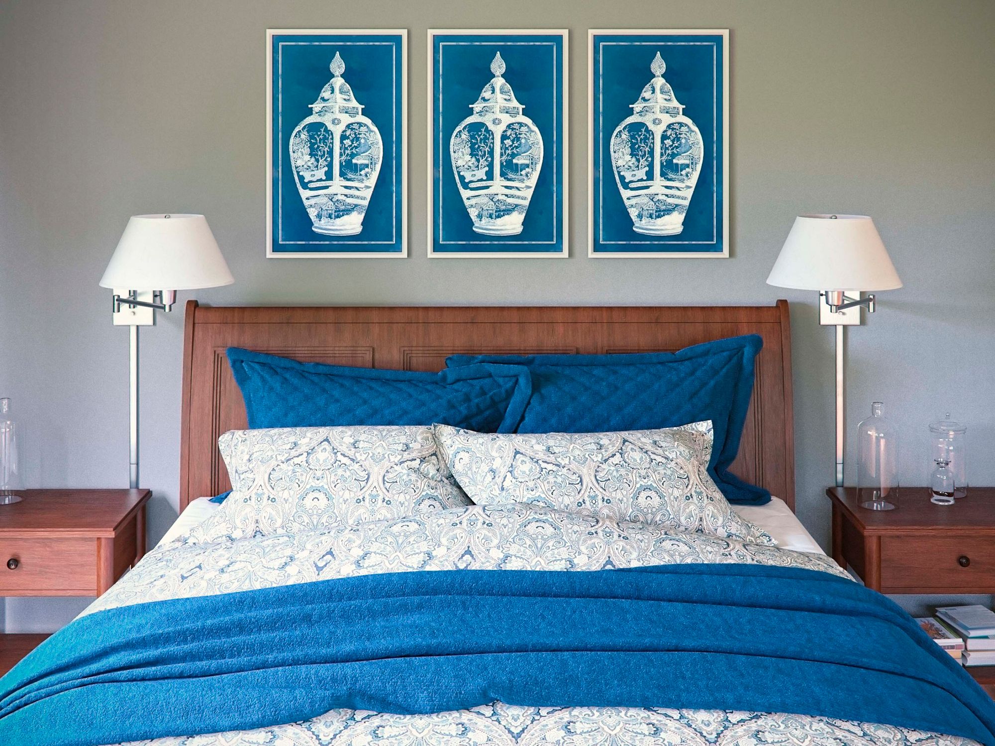 Kenroy Simplicity 16" High Brushed Steel Plug-In Swing Arm Wall Light