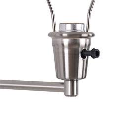 Image5 of Kenroy Simplicity Brushed Steel Plug-In Swing Arm Wall Light more views