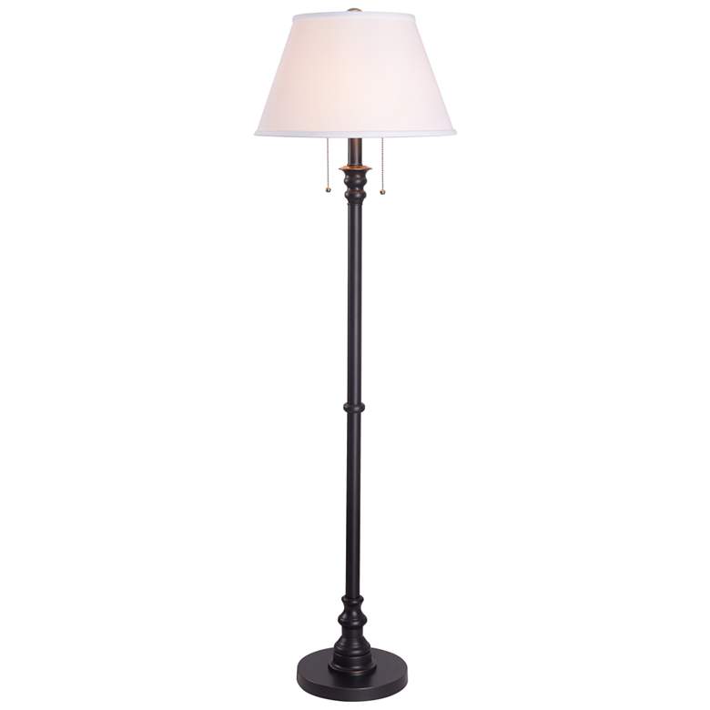 Image 2 Kenroy Spyglass Bronze Double Pull Floor Lamp