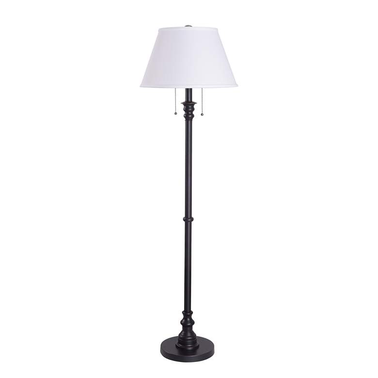 Image 3 Kenroy Spyglass Bronze Double Pull Floor Lamp more views