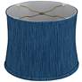Kensing Blue Softback Drum Lamp Shade 12x13x10 (Washer)
