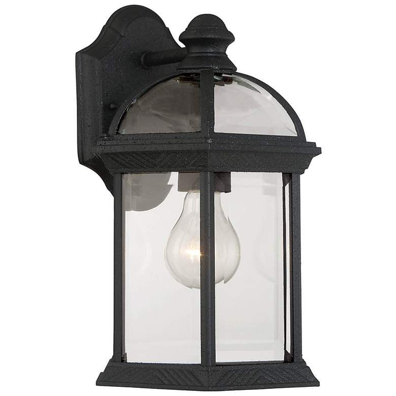 Image 3 Kensington 1-Light Outdoor Wall Lantern in Textured Black more views