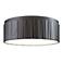 Kensington 12" Wide Urban Bronze Drum LED Ceiling Light