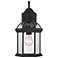 Kensington 15 3/4" High Textured Black Outdoor Wall Light