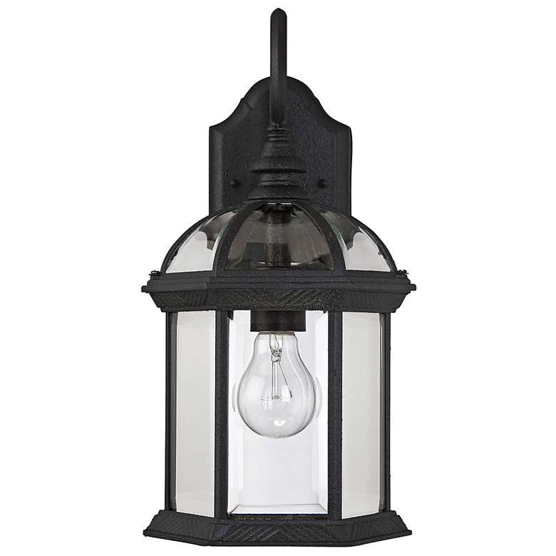 Image 3 Kensington 15 3/4" High Textured Black Outdoor Wall Light more views