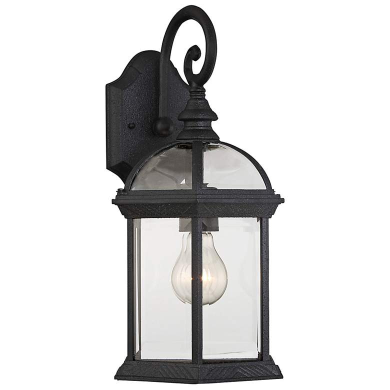 Image 4 Kensington 15 3/4" High Textured Black Outdoor Wall Light more views
