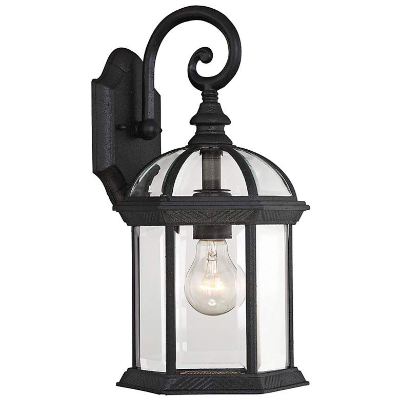 Image 5 Kensington 15 3/4" High Textured Black Outdoor Wall Light more views