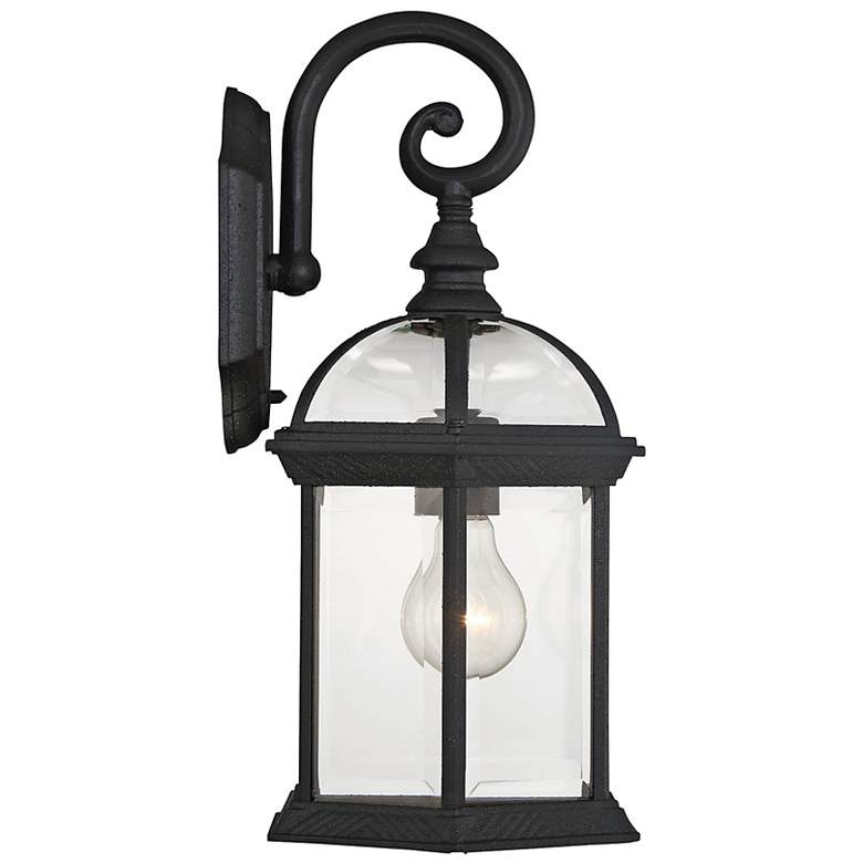 Image 6 Kensington 15 3/4" High Textured Black Outdoor Wall Light more views