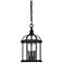 Kensington 3-Light Outdoor Hanging Lantern in Textured Black