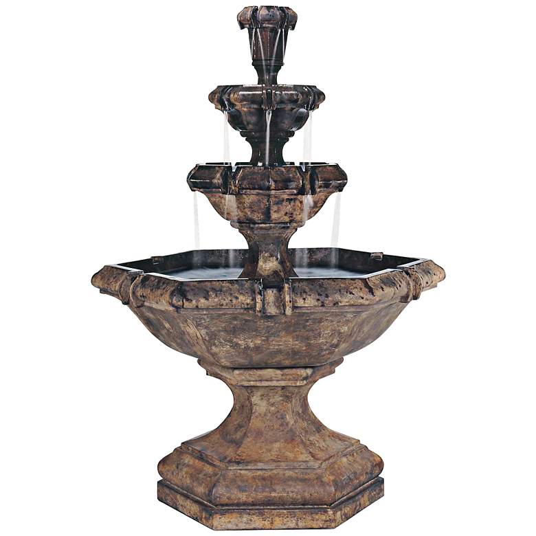 Image 1 Kensington 74 1/2 inch High Large Traditional Garden Fountain