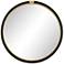 Kensington Black and Gold 32" Round Wall Mirror