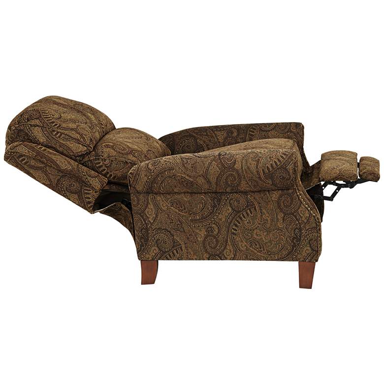 Image 6 Kensington Hill Beaumont 35" Wide Brown Paisley 3-Way Recliner more views