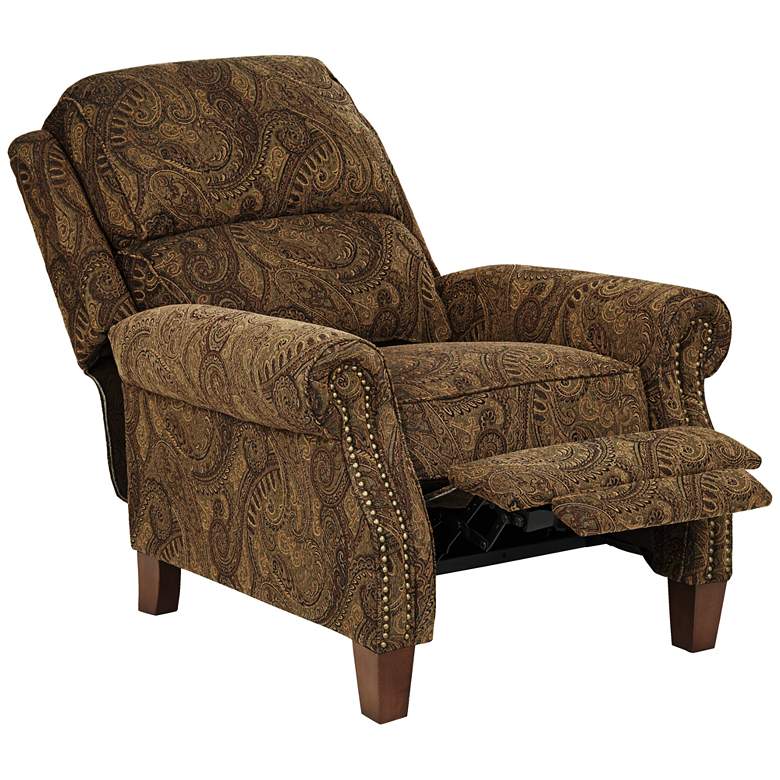 Image 7 Kensington Hill Beaumont 35" Wide Brown Paisley 3-Way Recliner more views