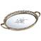 Kensington Hill Bellington 17 1/4" Silver Floral Mirrored Serving Tray