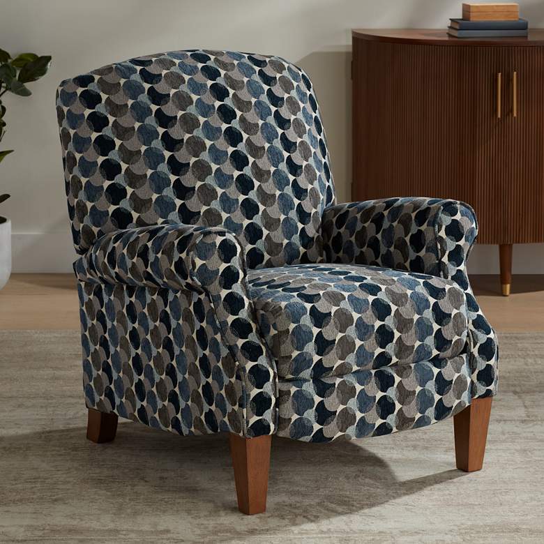 Image 1 Kensington Hill Bubbles Ink 27 1/2"W Multi-Color 3-Way Power Recliner