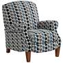2_Kensington Hill Bubbles Ink 27 1/2"W Multi-Color Push-Thru Recliner
