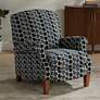 1_Kensington Hill Bubbles Ink 27 1/2"W Multi-Color Push-Thru Recliner