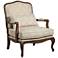 Kensington Hill Ducey Ivory Trellis Traditional Accent Chair