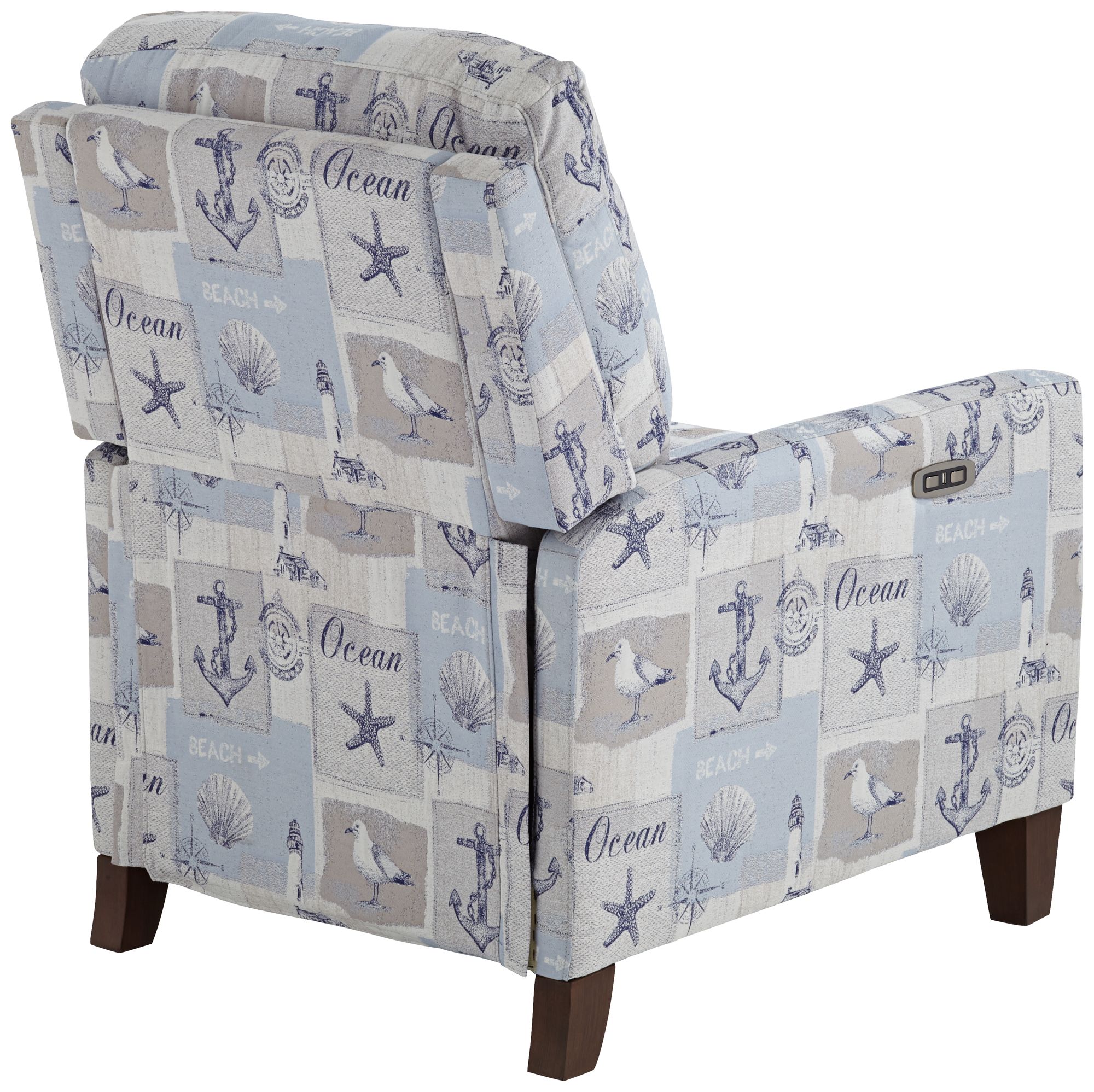 Kensington Hill Gulls Point Sky 27 1/2" Wide Blue 3-Way Power Recliner