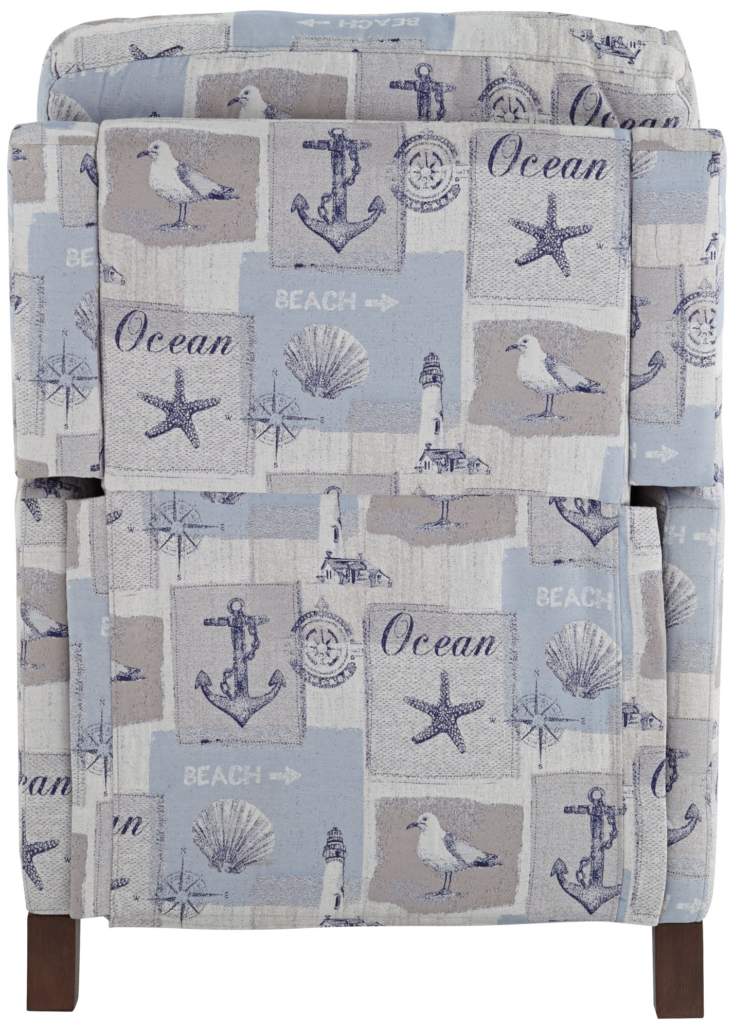 Kensington Hill Gulls Point Sky 27 1/2" Wide Blue 3-Way Power Recliner