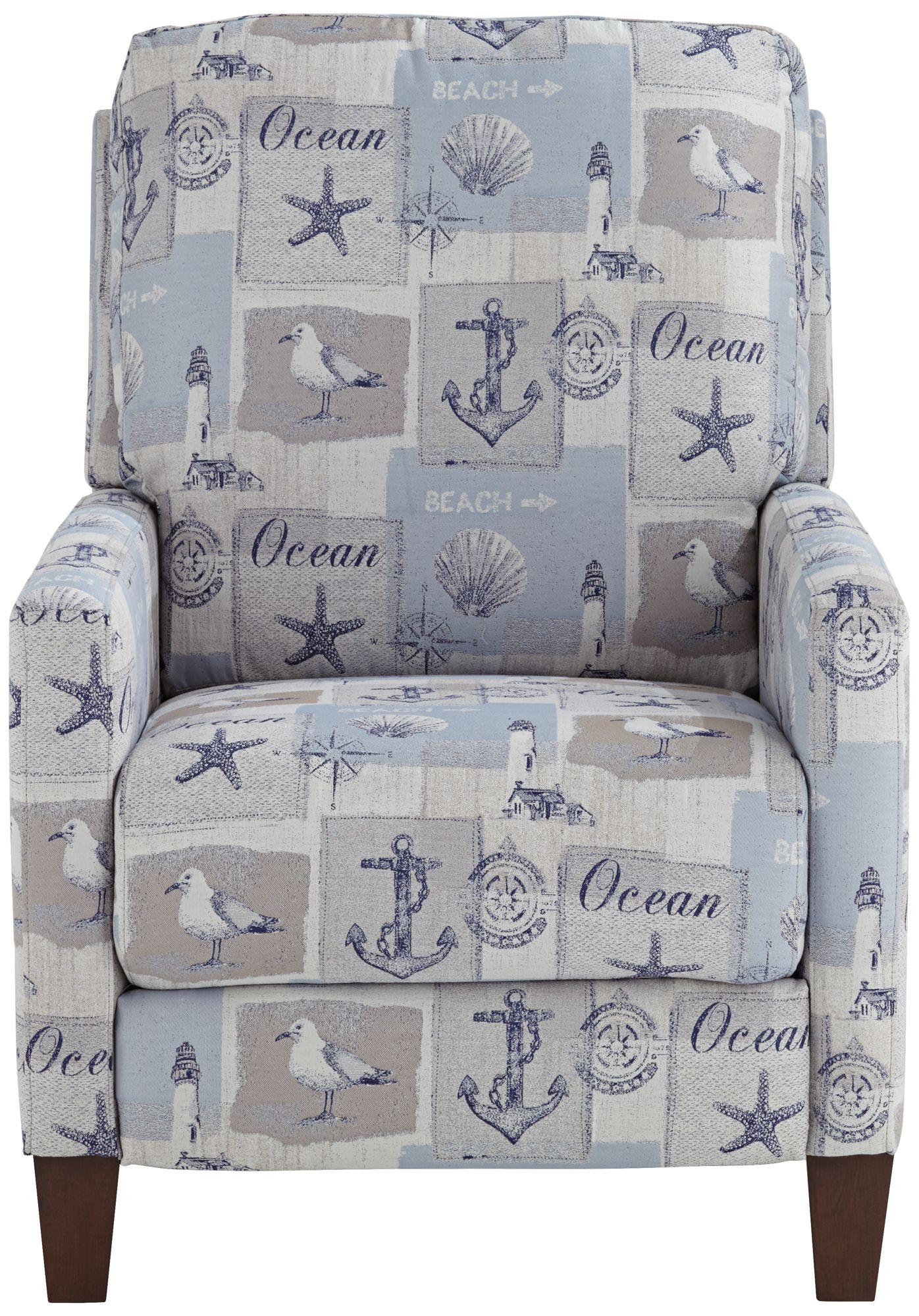 Kensington Hill Gulls Point Sky 27 1/2" Wide Blue 3-Way Power Recliner