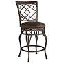 3_Kensington Hill Hartley 25 1/2" Wood and Bronze Swivel Counter Stool