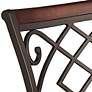 7_Kensington Hill Hartley 25 1/2" Wood and Bronze Swivel Counter Stool more views