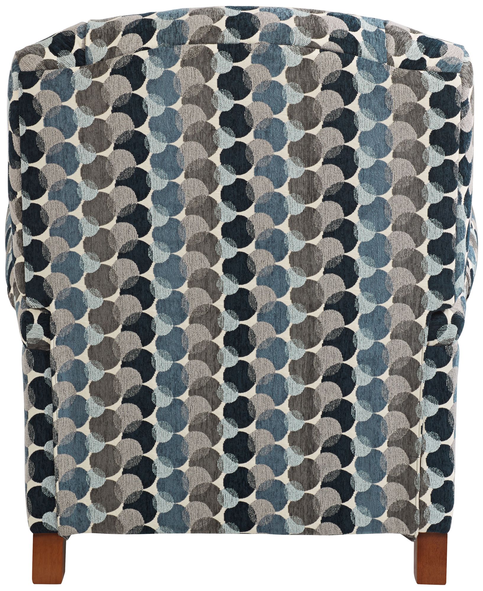 Kensington Hill Morris Bubbles Ink Blue Push-Thru Recliner