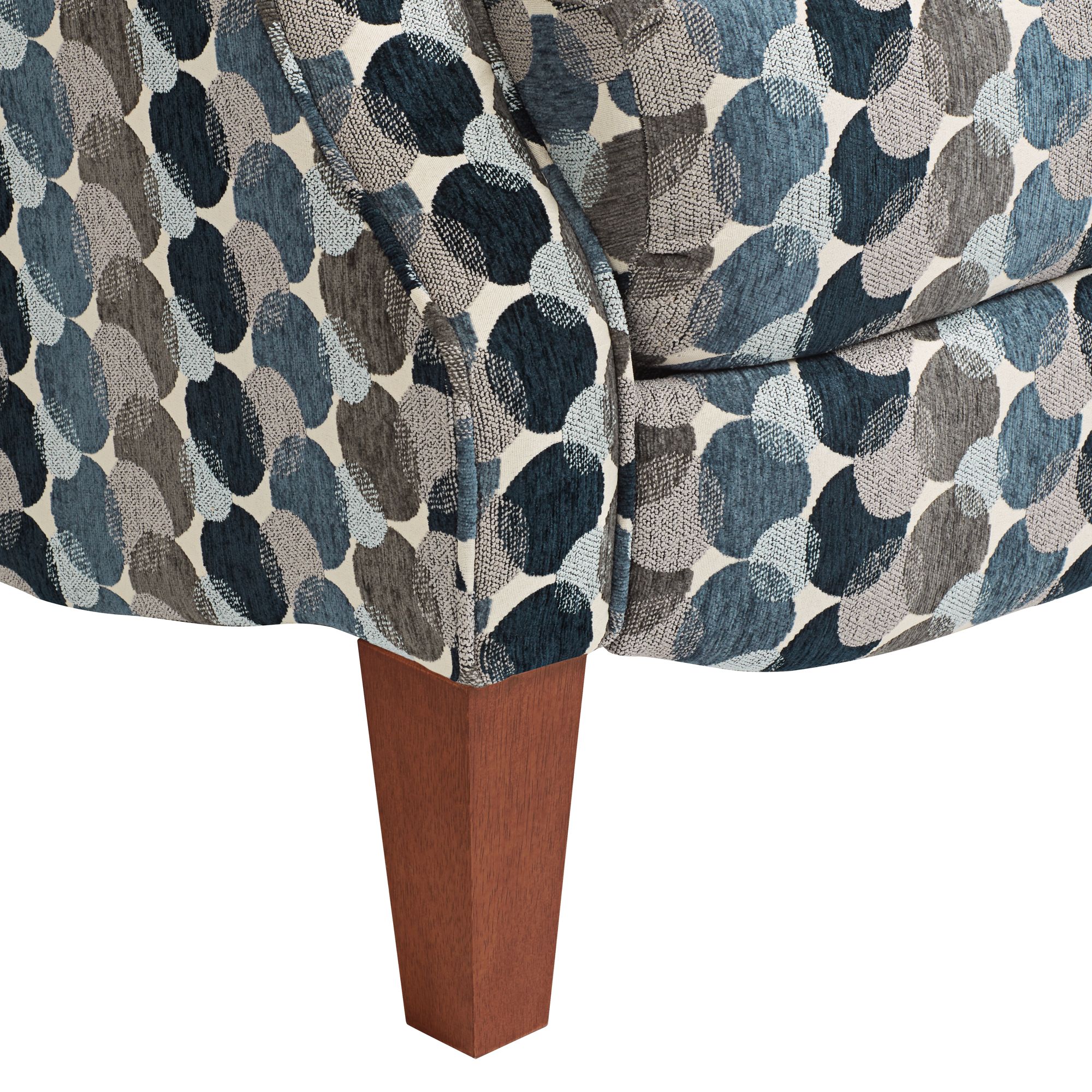 Image 6 Kensington Hill Morris Bubbles Ink Blue Push-Thru Recliner more views