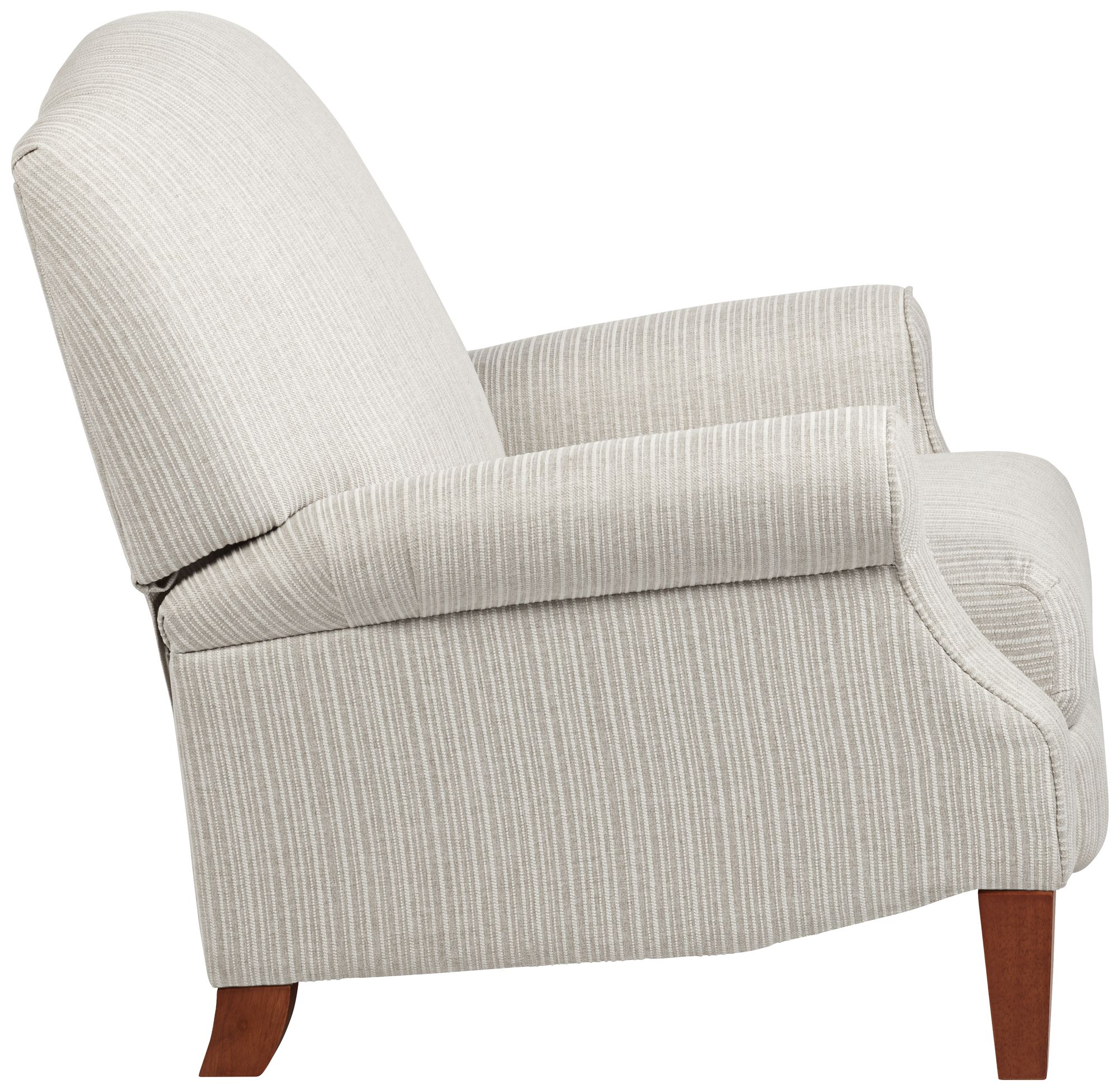 Kensington Hill Morris Off-White with Gray Pinstripe 3-Way Recliner