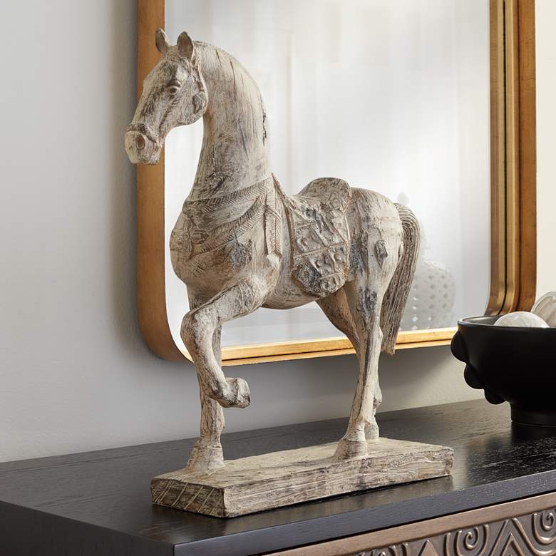 Image 1 Kensington Hill Rustic Horse 15 1/4 inch High Statue