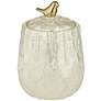 2_Kensington Hill Spar 7 1/2" Pearl White Decorative Jar with Gold Bird