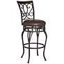 3_Kensington Hill Trevi 21 3/4" Wide Metal Scroll Swivel Counter Stool