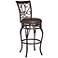 Kensington Hill Trevi 21 3/4" Wide Metal Scroll Swivel Counter Stool