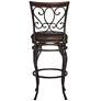 Kensington Hill Trevi 21 3/4" Wide Metal Scroll Swivel Counter Stool in scene