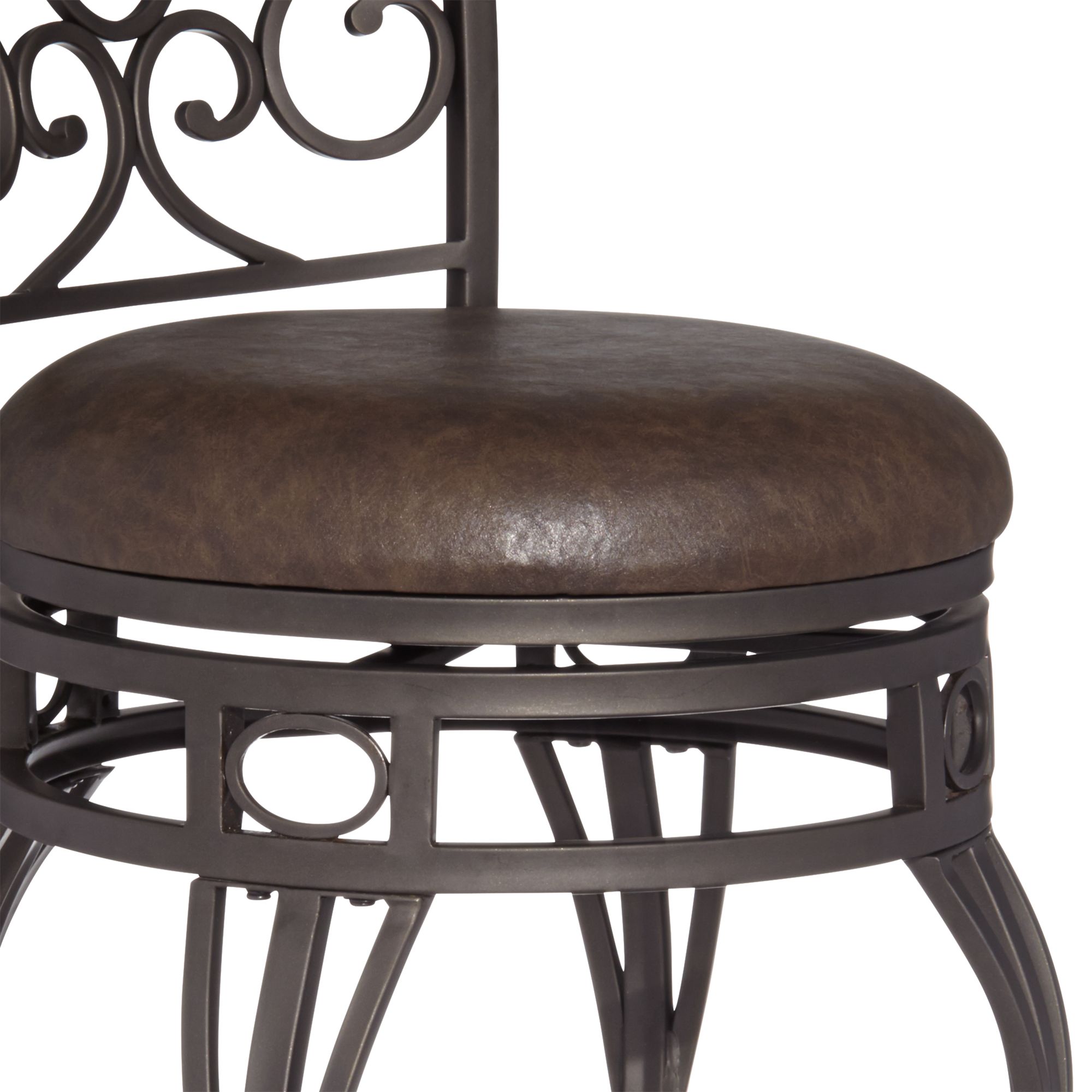 Image 3 Kensington Hill Trevi 21 3/4"W Scroll Swivel Counter Stool Set of 2 more views