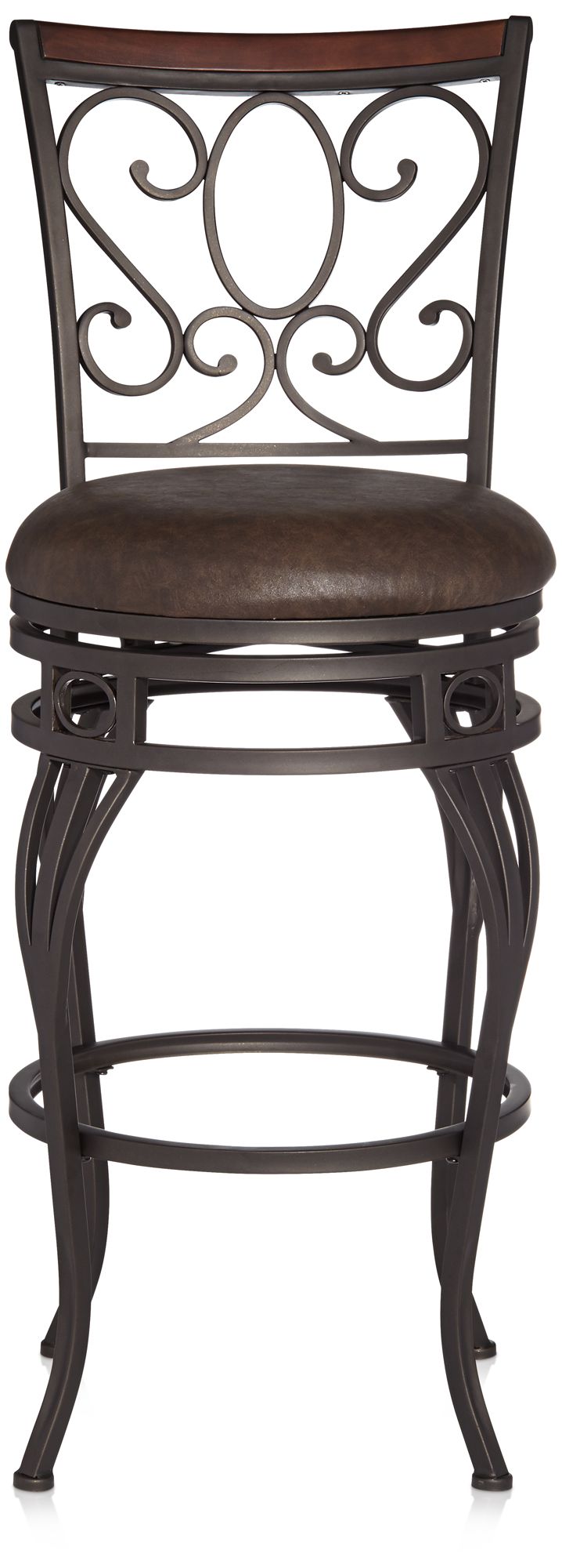 Image 4 Kensington Hill Trevi 21 3/4"W Scroll Swivel Counter Stool Set of 2 more views