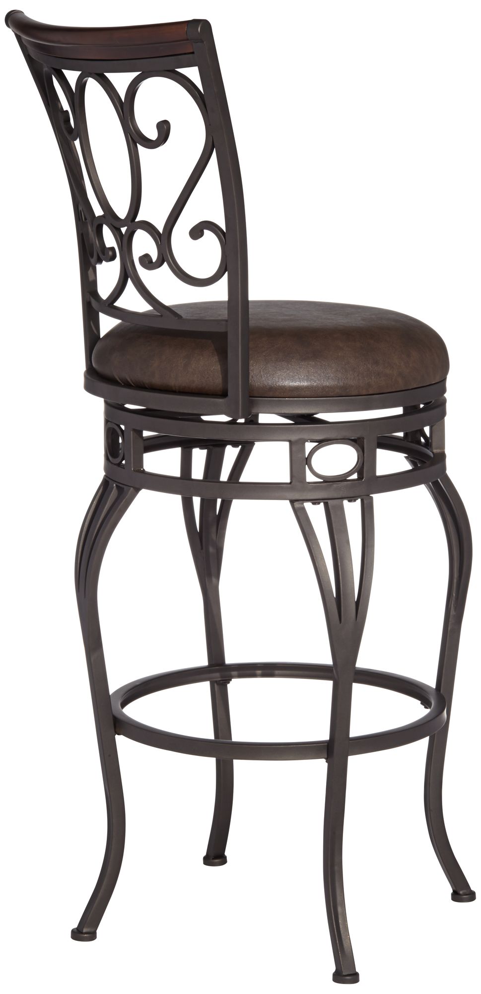 Image 6 Kensington Hill Trevi 21 3/4"W Scroll Swivel Counter Stool Set of 2 more views