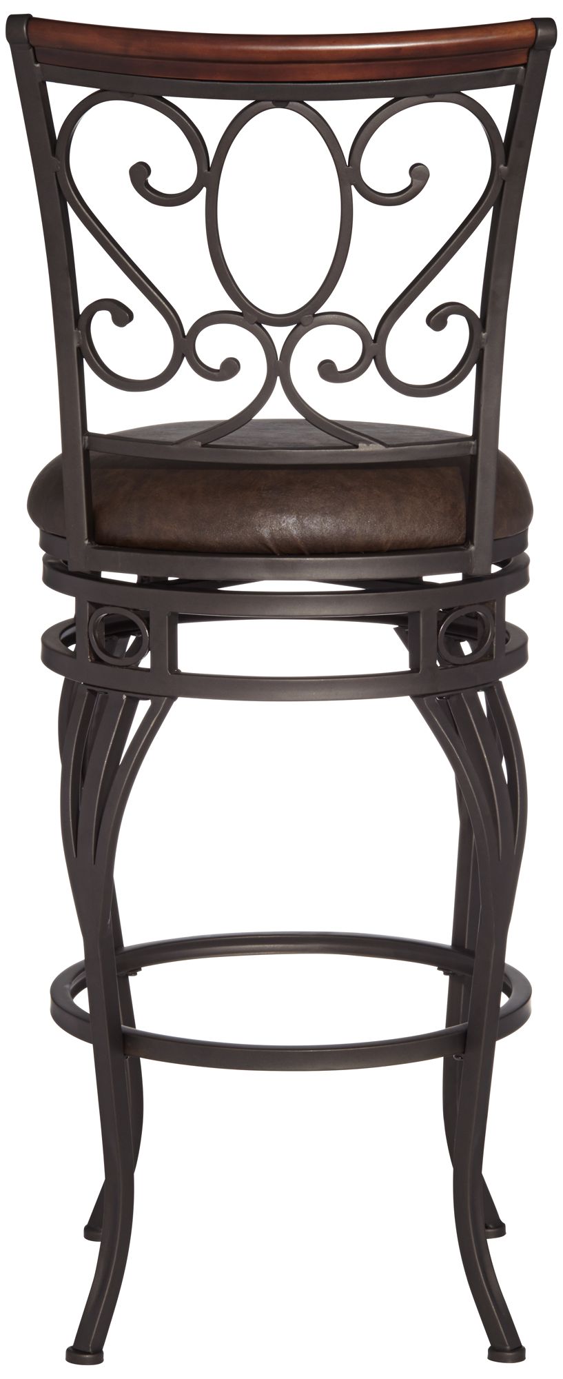 Image 7 Kensington Hill Trevi 21 3/4"W Scroll Swivel Counter Stool Set of 2 more views