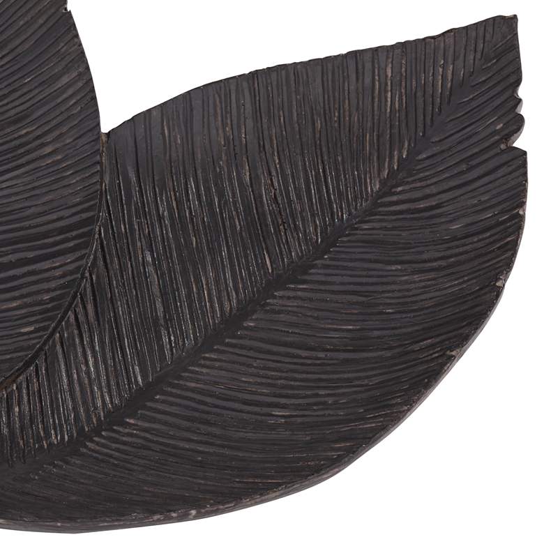 Image 2 Kensington Hill Woodland Leaves 11" Wide Dark Brown Decorative Bowl more views