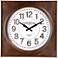 Kensington Station 31" Wide Square Metal Wall Clock