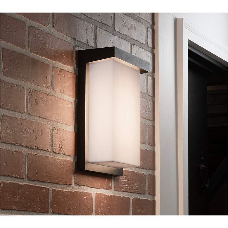 Image 1 Kent 11" High Black LED Outdoor Sconce