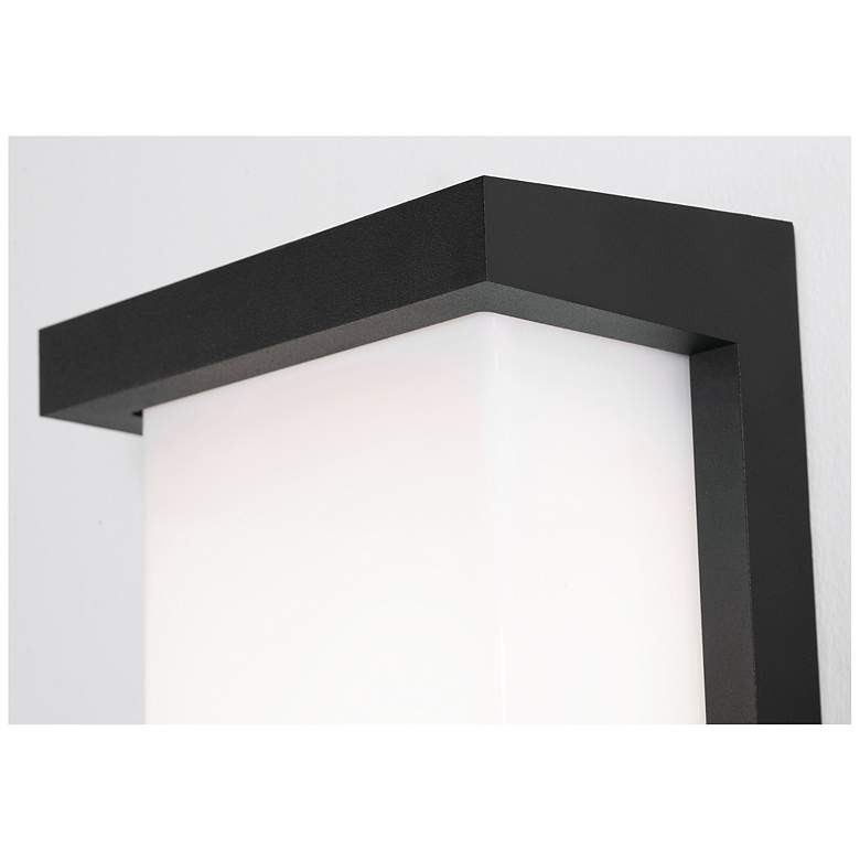 Image 3 Kent 11" High Black LED Outdoor Sconce more views