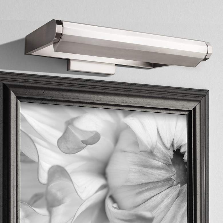 Image 1 Kent 4.31"H x 11"W 1-Light Picture Light in Brushed Nickel
