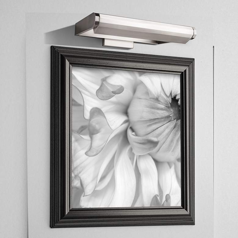Image 4 Kent 4.31"H x 11"W 1-Light Picture Light in Brushed Nickel more views