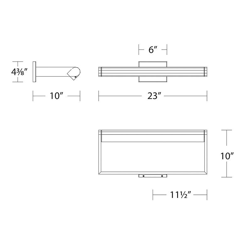 Image 2 Kent 4.31"H x 23"W 1-Light Picture Light in Brushed Nickel more views